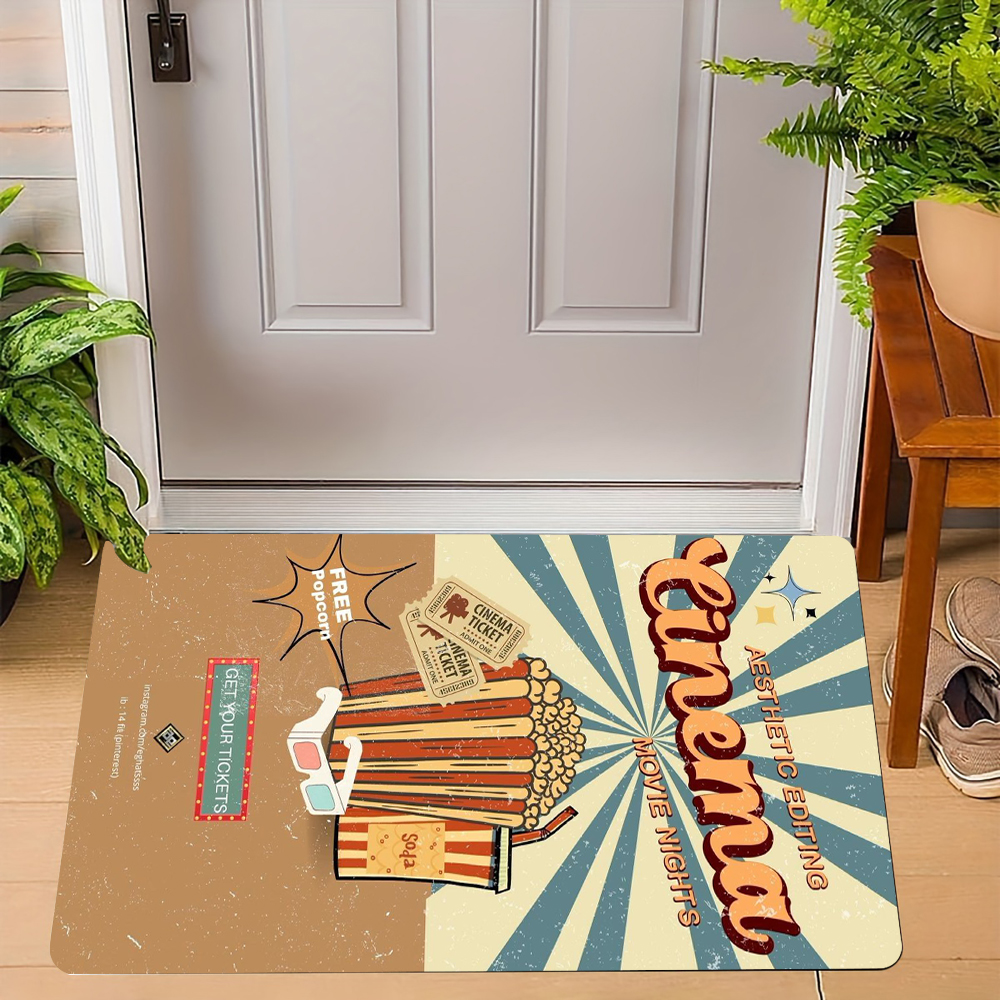 Home Cinema Flooring - Cinema Theme Door Mat Various Styles