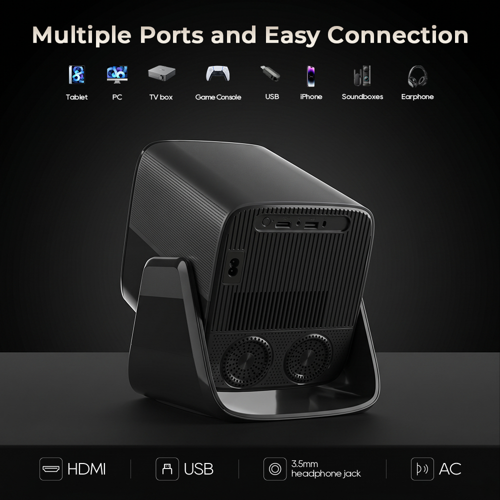Home Cinema Today - LYNCast Smart Projector with WIFI6 and