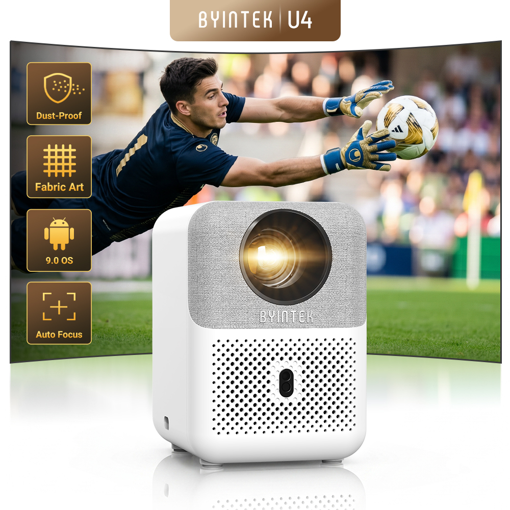 Home Cinema Bluetooth - BYINTEK Full HD Mini Projector LOVE