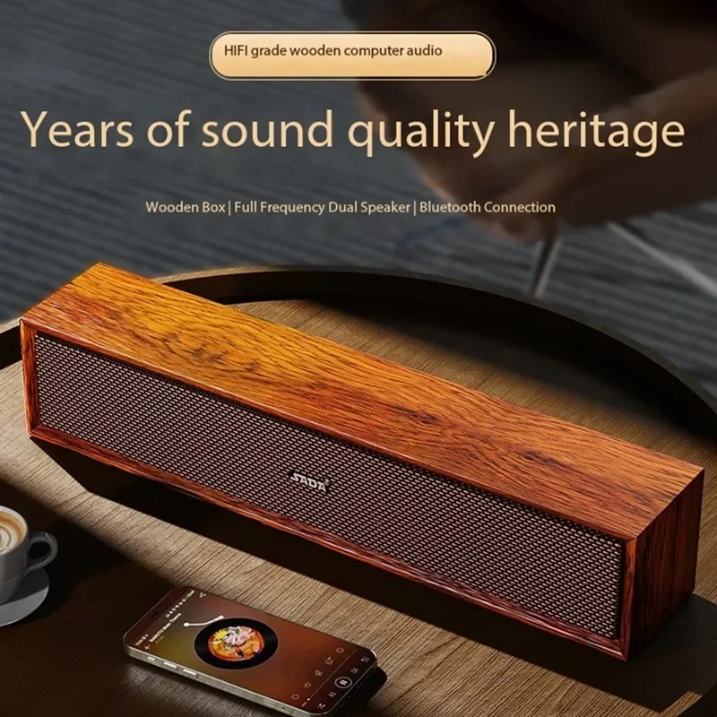 Home Cinema Philips - High Quality Wooden Computer Speaker Desktop