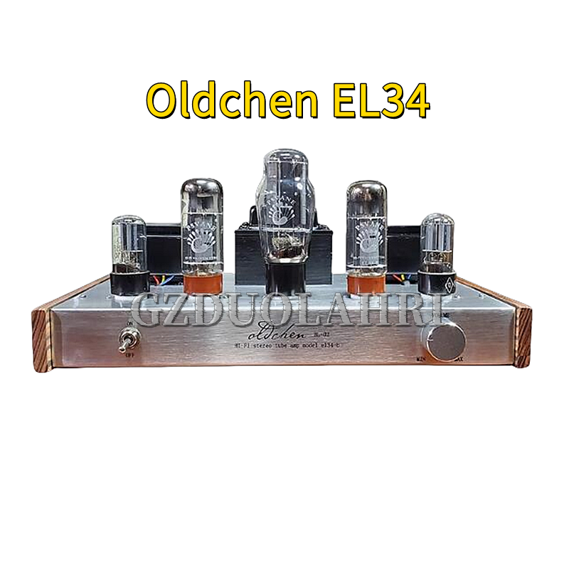 Home Cinema Bluetooth - Oldchen El34 10W*2 EL34-B Vacuum Tube