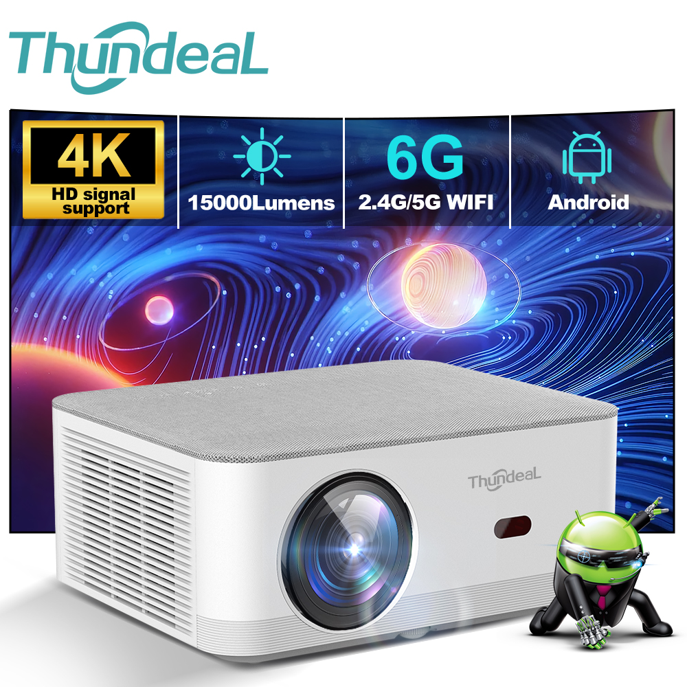 Home Cinema Bluetooth - ThundeaL TD92 Pro Full HD Projector
