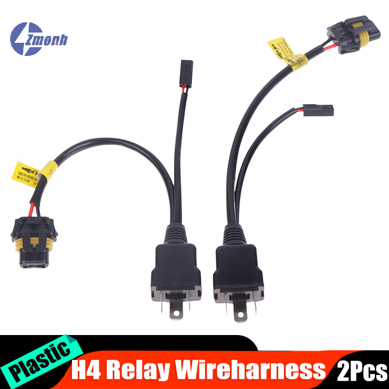 Projector Lamp Replacement - New！2pcs H4 Relay Wireharness For H4
