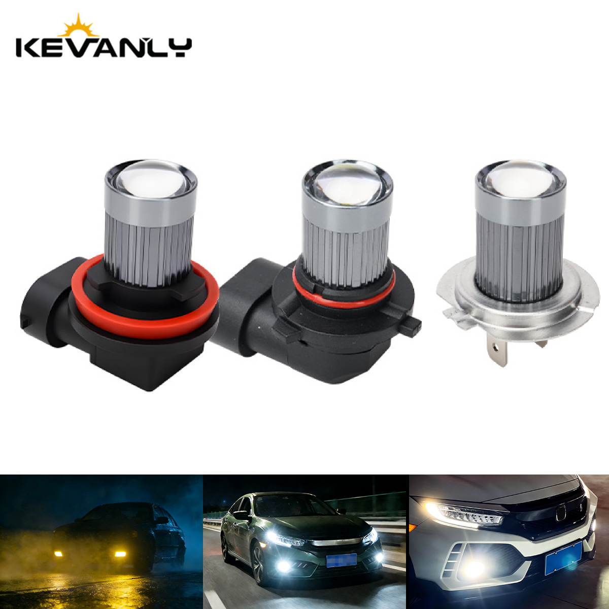 Projector Lamp Replacement - 2PCS H11 Car Fog Lamp H7