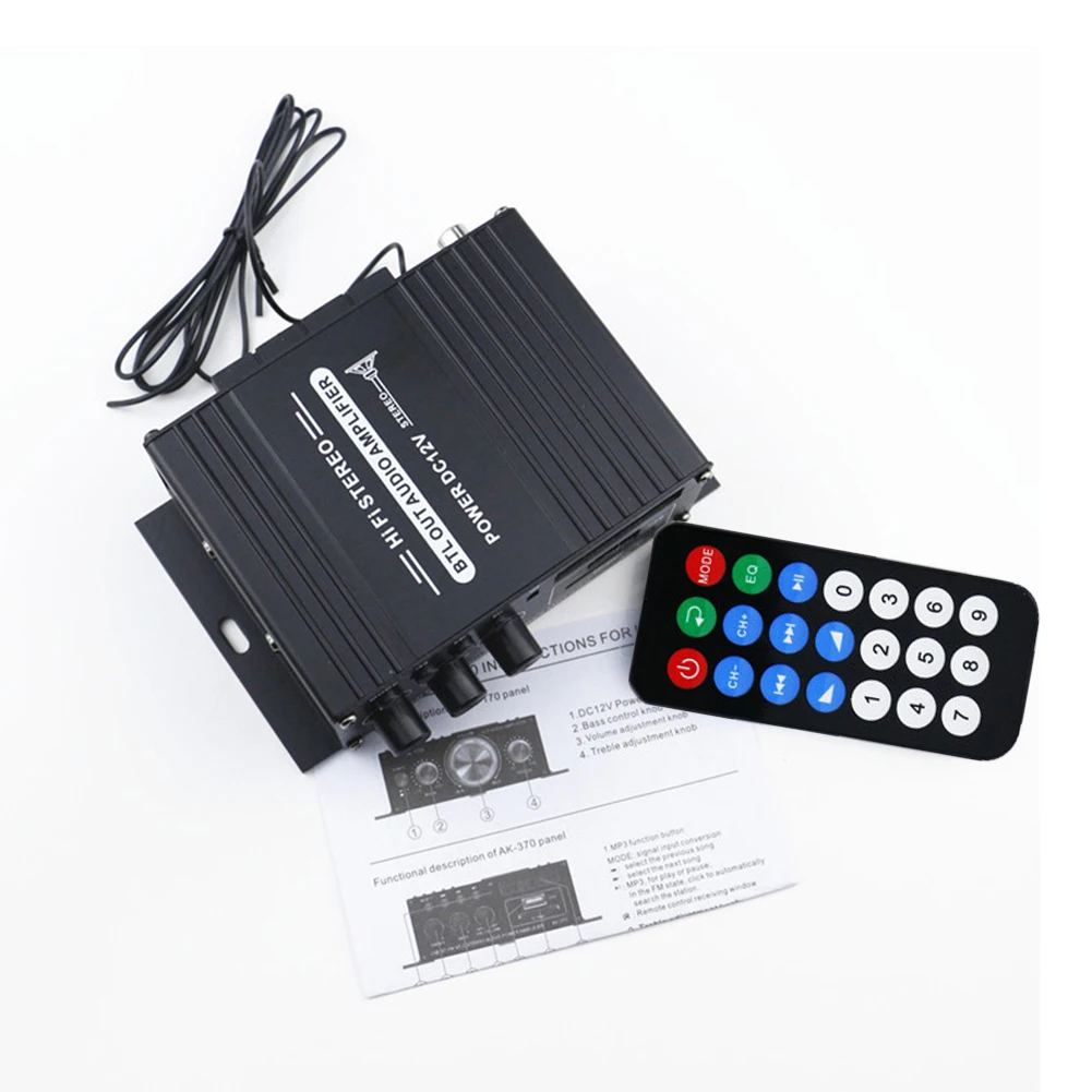AK-370 Bluetooth Amplifier Pow - Home Cinema Bluetooth ulasan dan harga