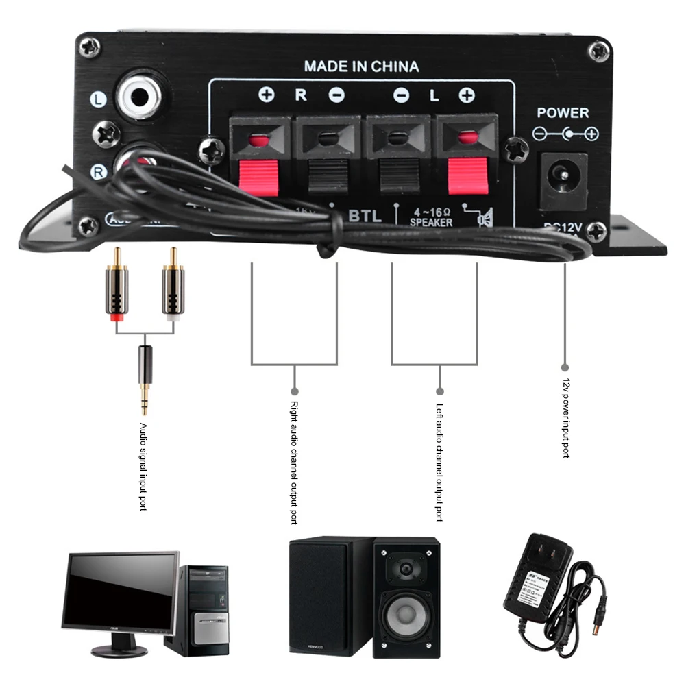 AK-370 Bluetooth Amplifier Pow - Home Cinema Bluetooth ulasan dan harga