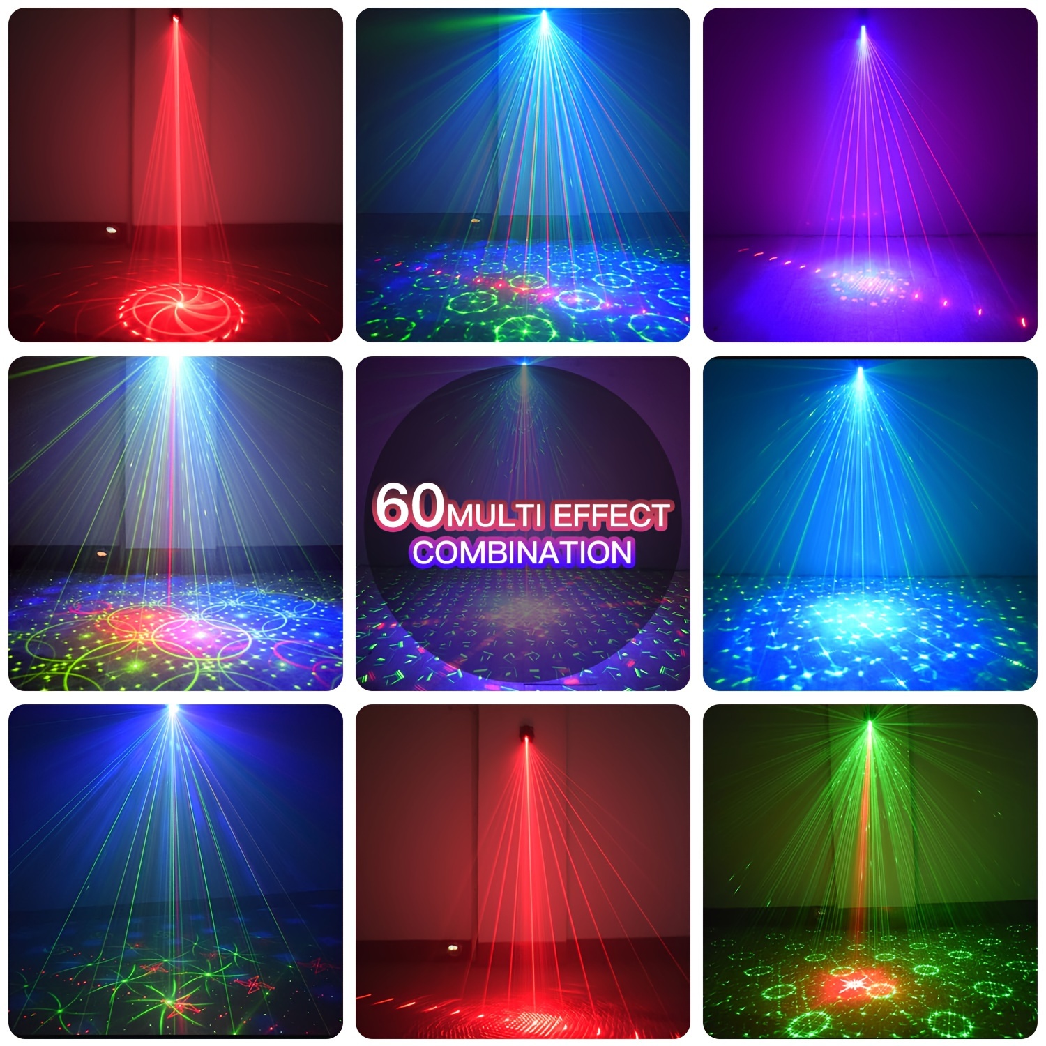 Party light DJ disco ball RGB  - Home Cinema Led Projector ulasan dan harga