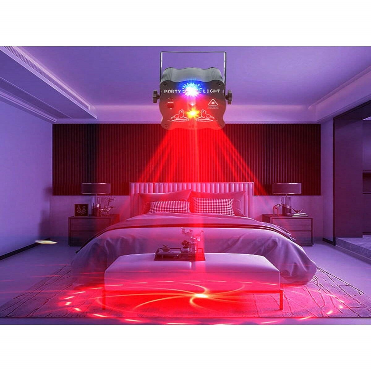 Party light DJ disco ball RGB  - Home Cinema Led Projector ulasan dan harga