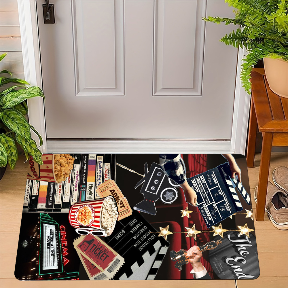 Cinema Theme Door Mat Various  - Home Cinema Flooring ulasan dan harga