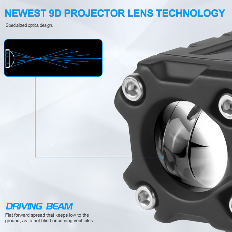 Motorcycle LED Headlight Auxil - Projector Lamp Replacement ulasan dan harga