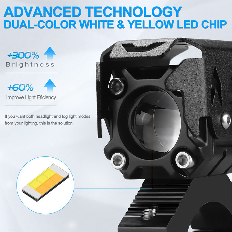 Motorcycle LED Headlight Auxil - Projector Lamp Replacement ulasan dan harga