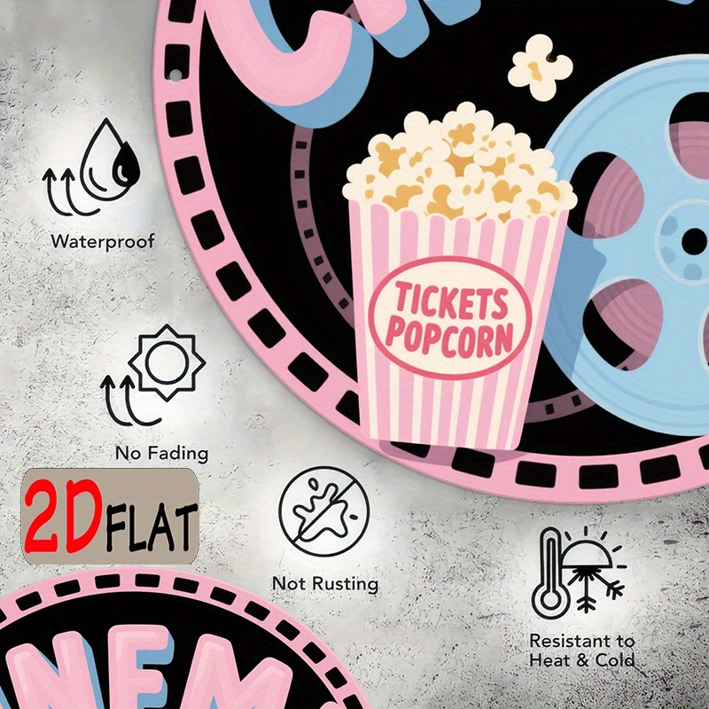 Vintage 2D Cinema Decoration | - Home Cinema Wall ulasan dan harga