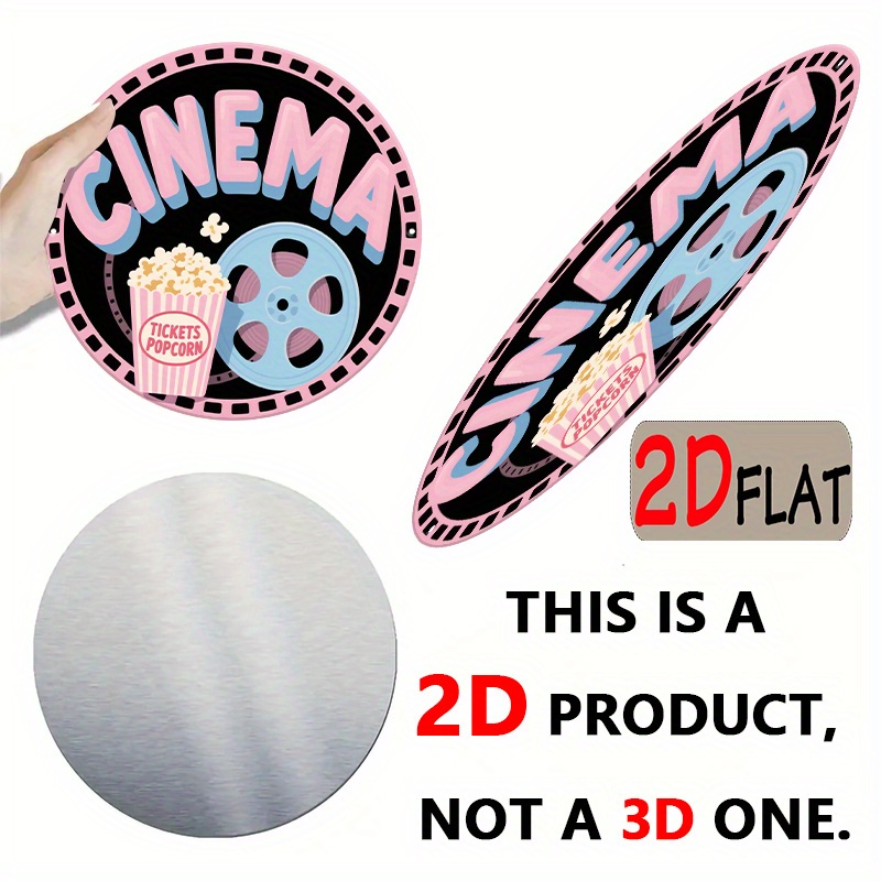 Vintage 2D Cinema Decoration | - Home Cinema Wall ulasan dan harga
