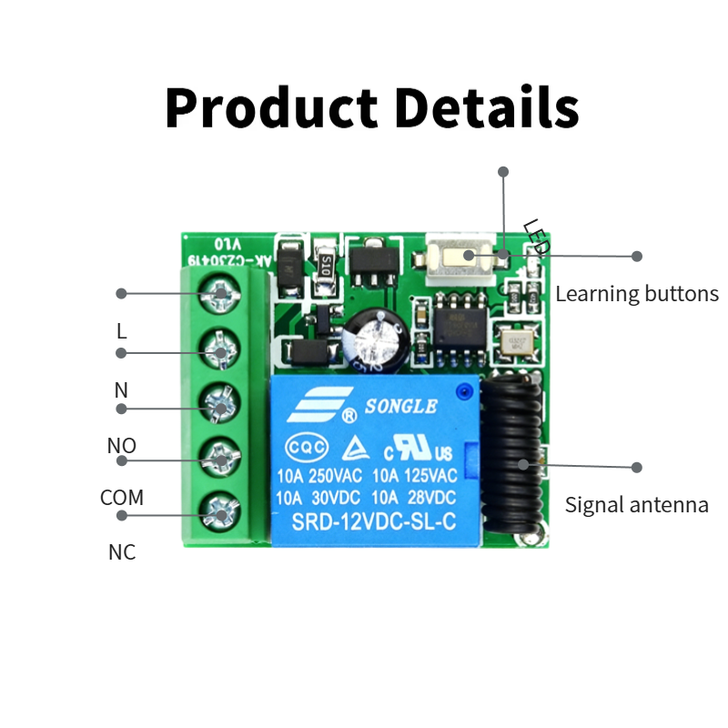 433MHz DIY Wireless Switch DC  - Home Cinema Diy ulasan dan harga