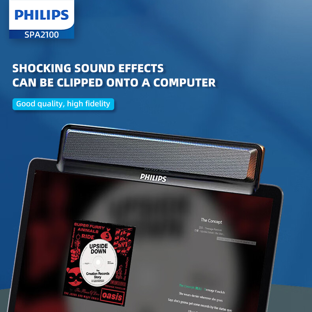 Philips SPA 2100 SoundBar Back - Home Cinema Philips ulasan dan harga