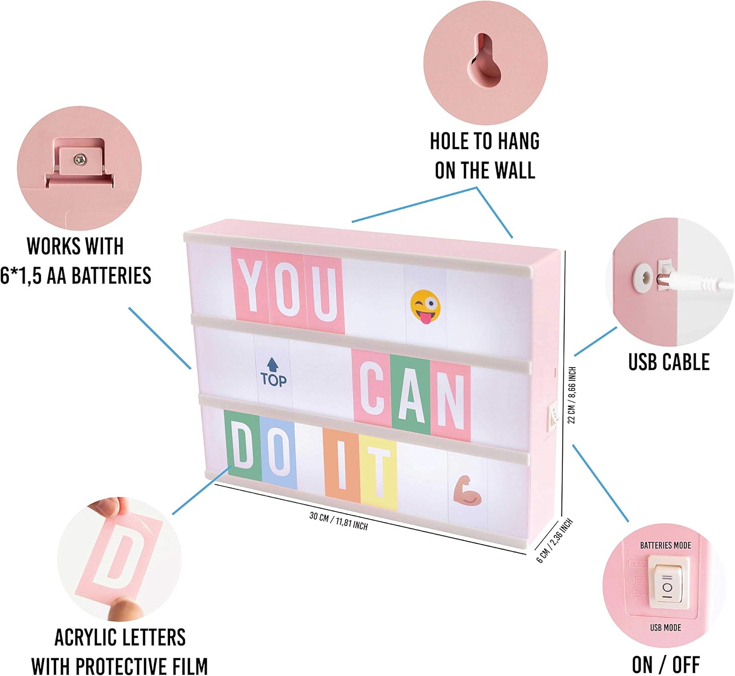 Pink Cinema Light Box with 400 - Home Cinema Usa ulasan dan harga