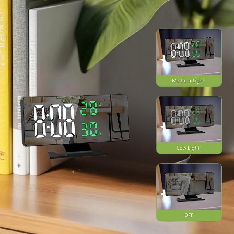 LED Digital Alarm Clock Projec - Home Cinema Led Projector ulasan dan harga