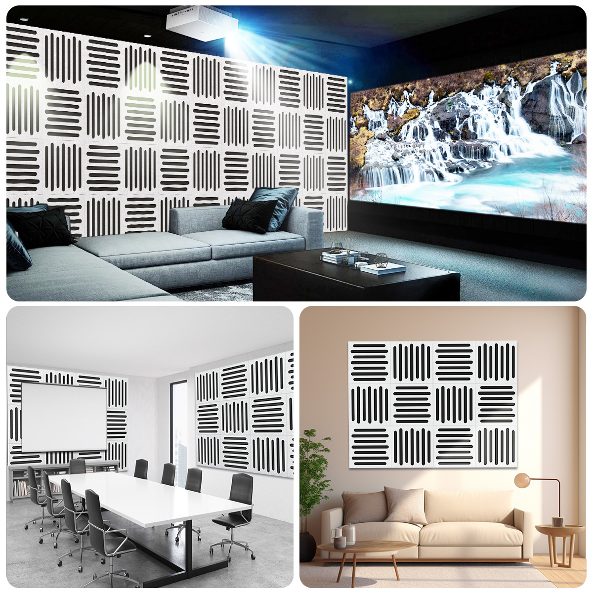Perforated Soundproof Wall Pan - Home Cinema Flooring ulasan dan harga