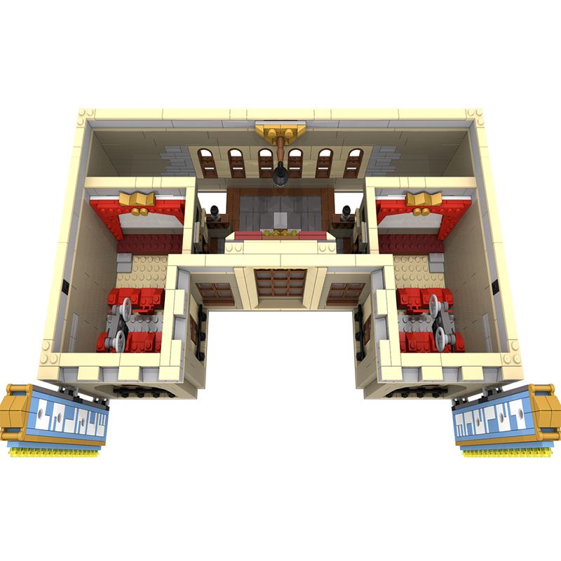 3486PCS MOC Street View Chines - Home Cinema Diy ulasan dan harga