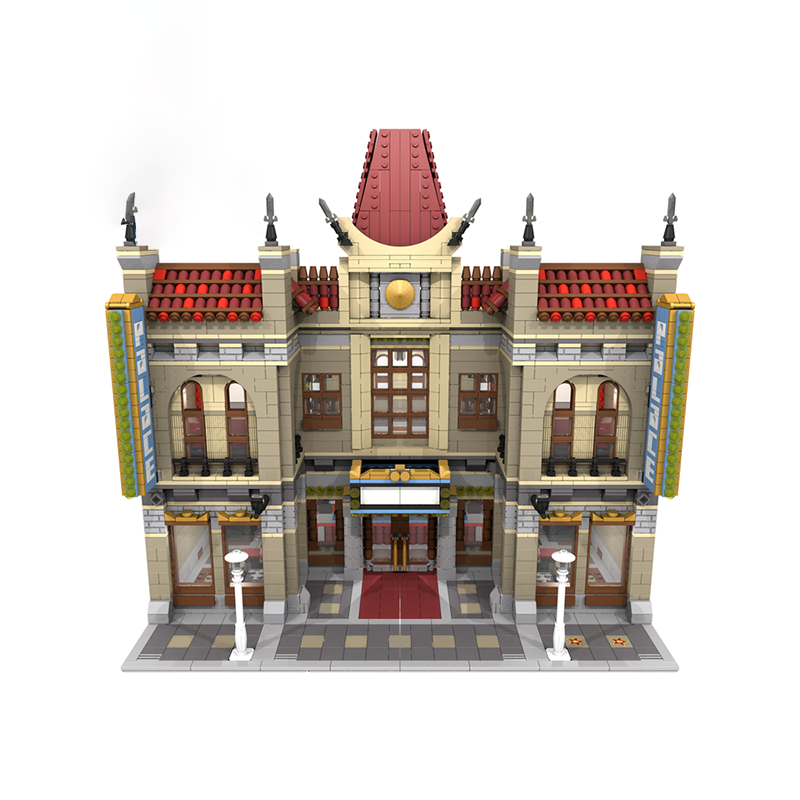 3486PCS MOC Street View Chines - Home Cinema Diy ulasan dan harga