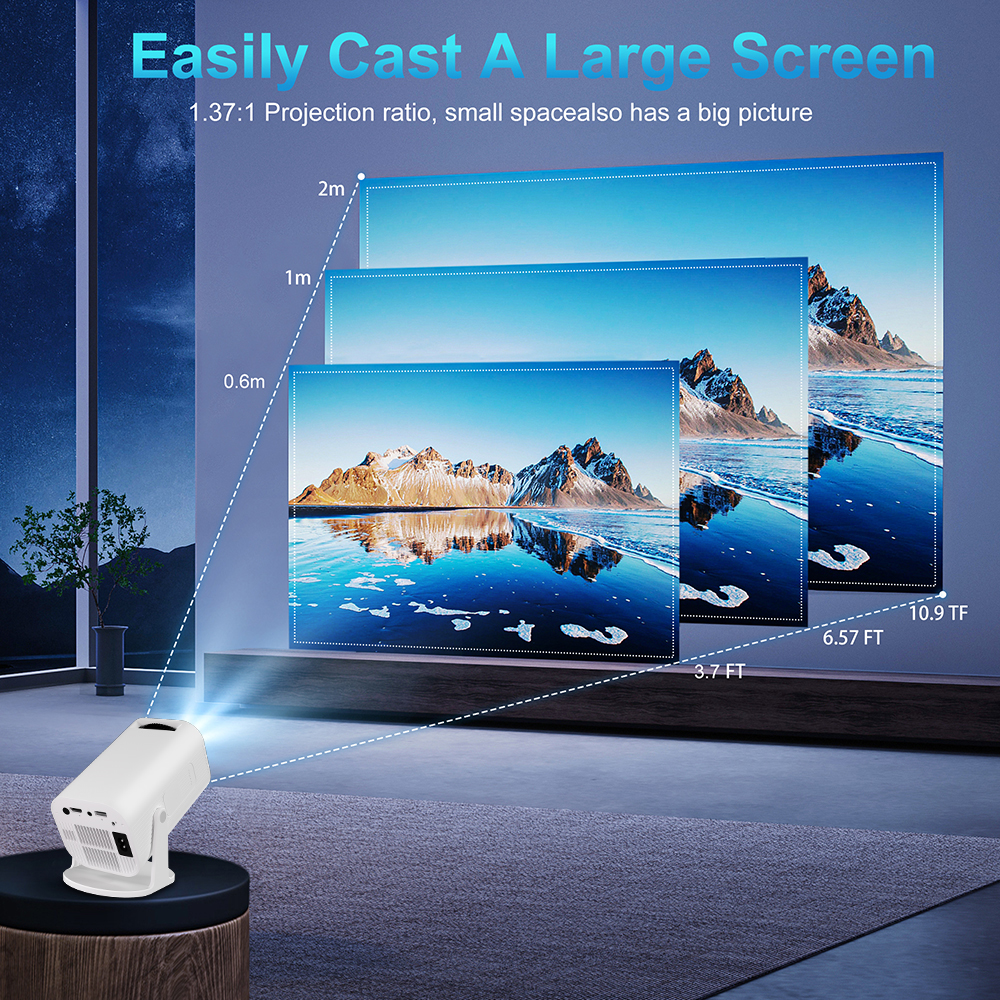 Salange P330 Mini Projector 4K - Xiaomi Home Cinema ulasan dan harga