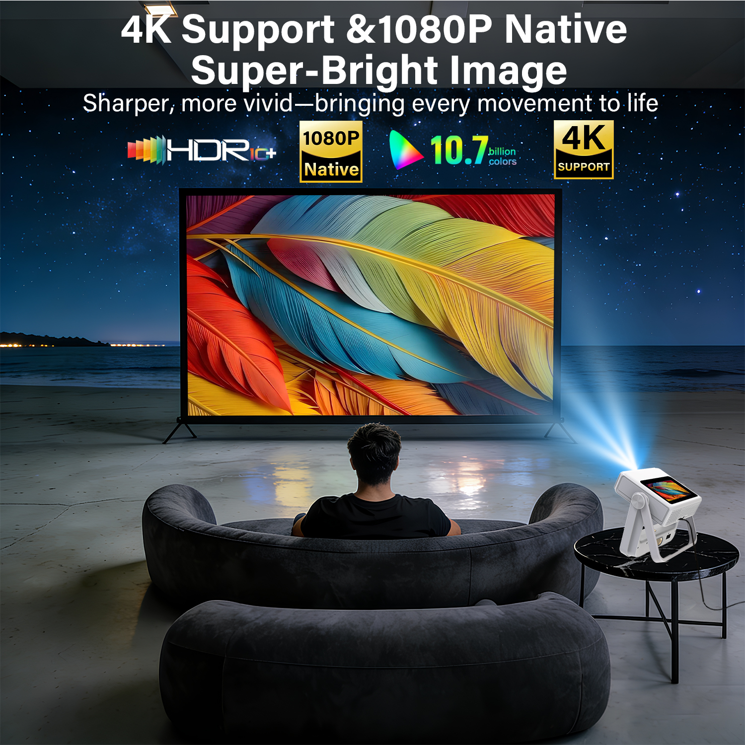 7 Inch Android 12 Projector 18 - Home Cinema Gifts ulasan dan harga