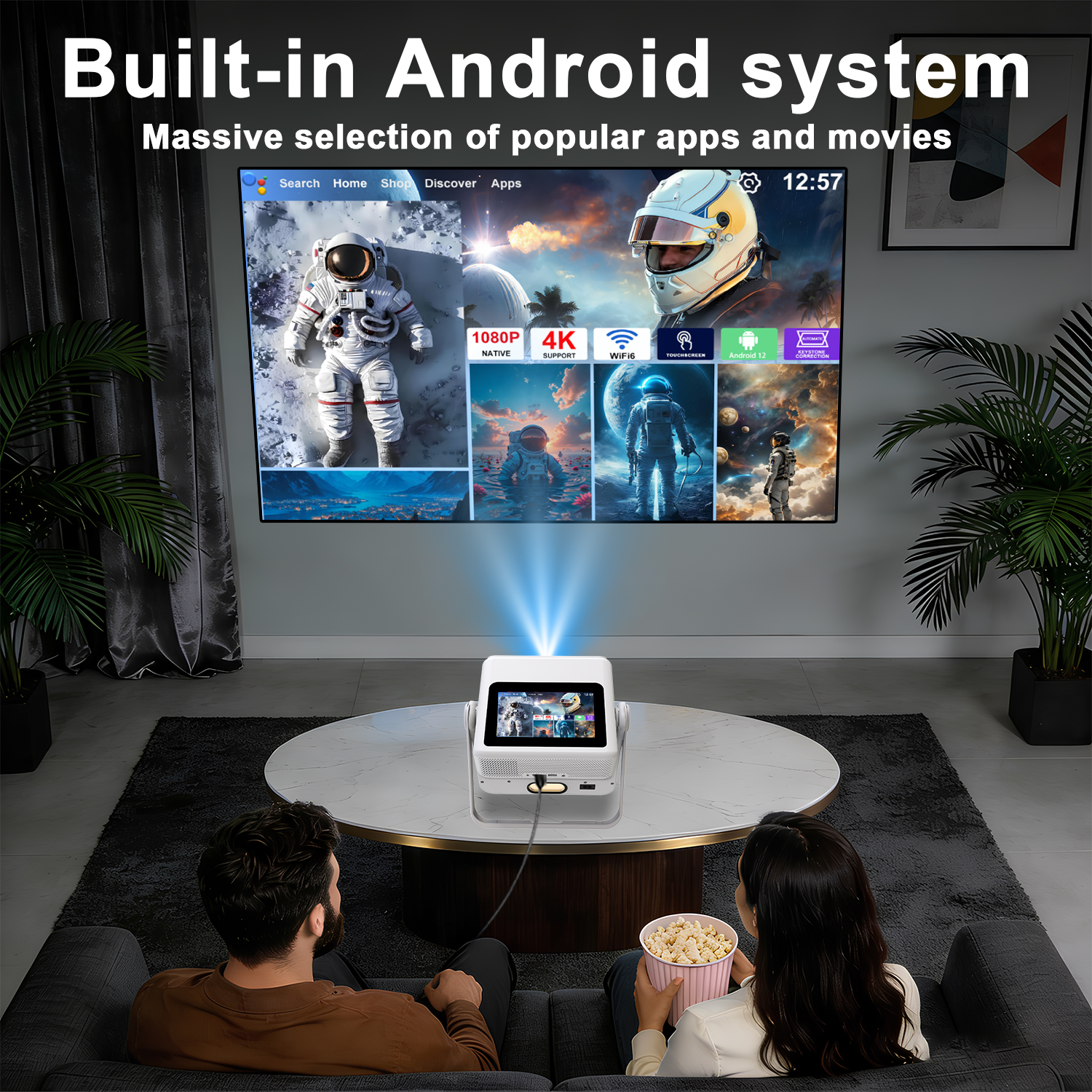 7 Inch Android 12 Projector 18 - Home Cinema Gifts ulasan dan harga