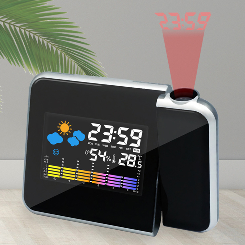 Smart Alarm Clock with Night B - Home Cinema Led Projector ulasan dan harga