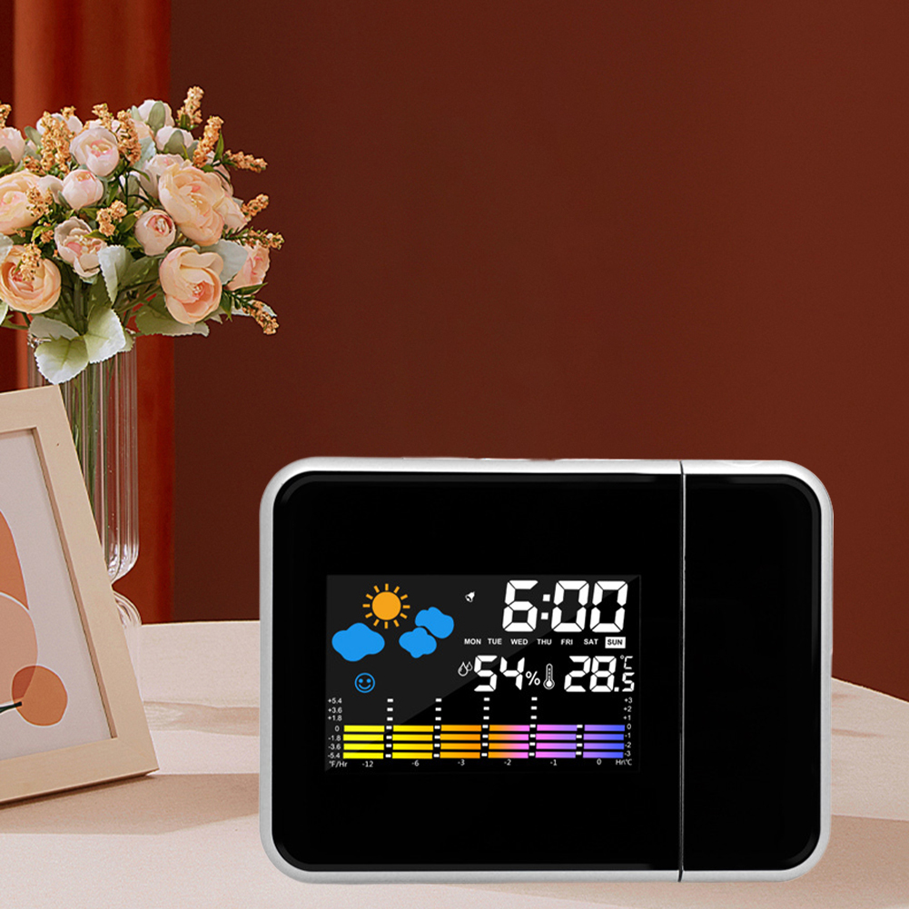 Smart Alarm Clock with Night B - Home Cinema Led Projector ulasan dan harga