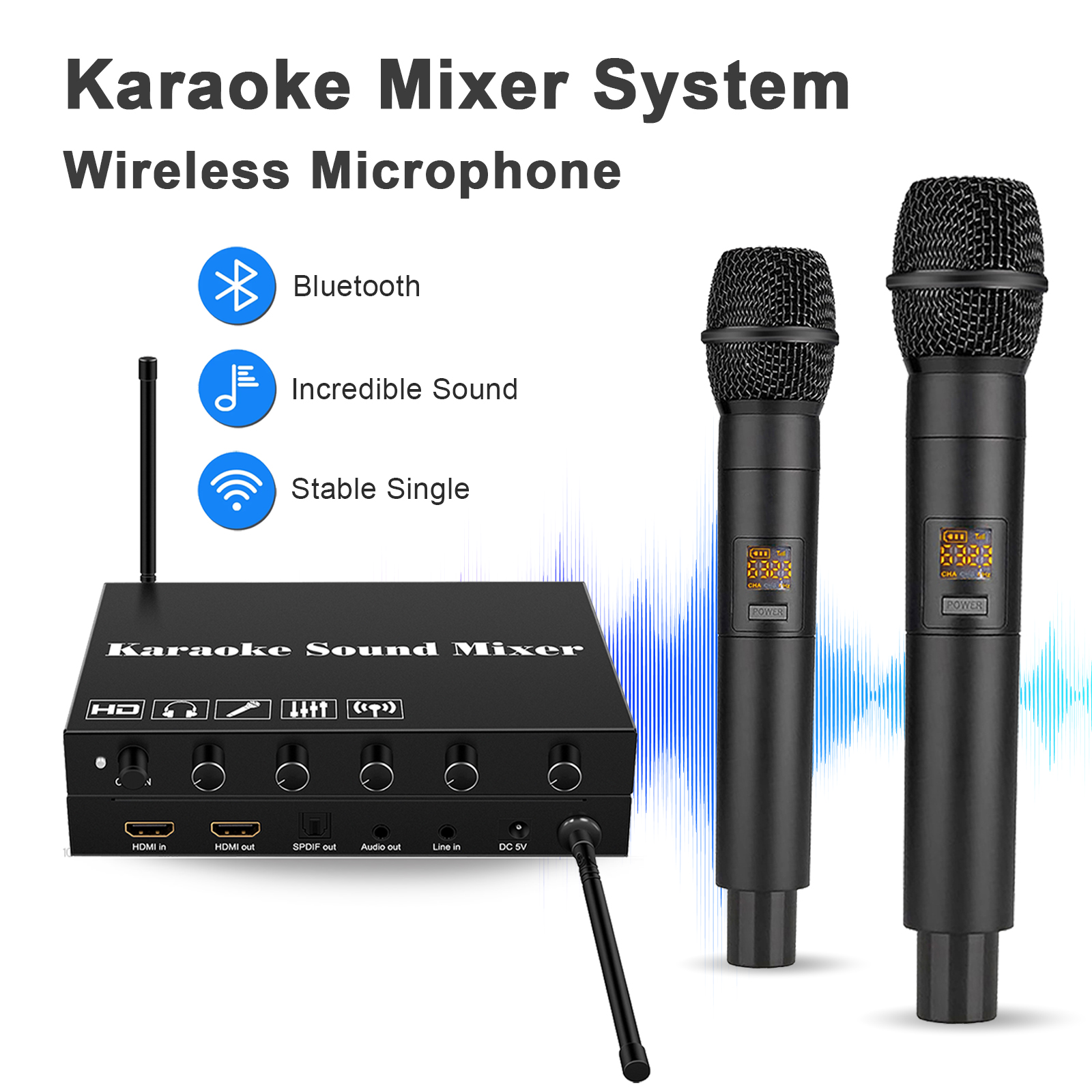 HDMI Karaoke Player Mixer Home - Home Cinema Bluetooth ulasan dan harga