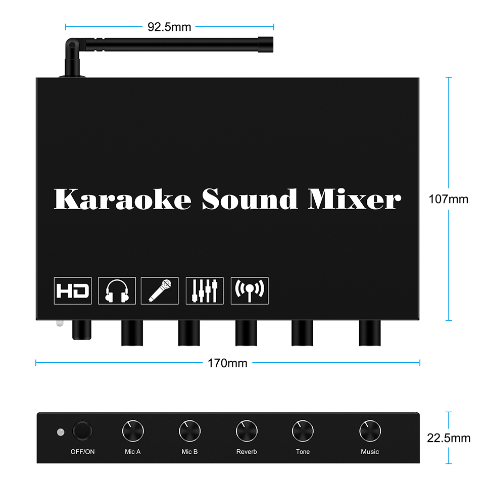 HDMI Karaoke Player Mixer Home - Home Cinema Bluetooth ulasan dan harga