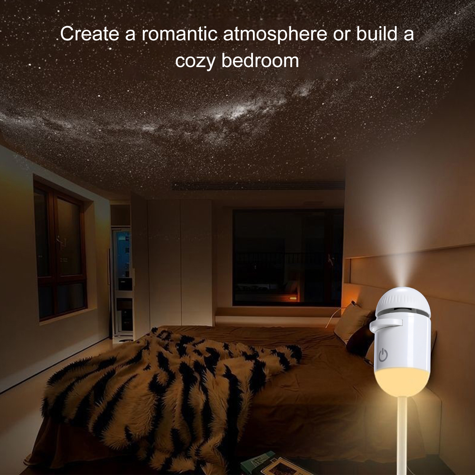 2-in-1 Mini Galaxy 360° Rotate - Home Cinema Led Projector ulasan dan harga