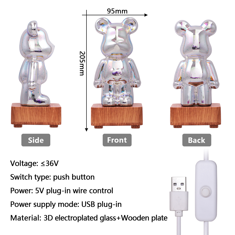 LED 3D Firework Bear LED Night - Home Cinema Led Projector ulasan dan harga