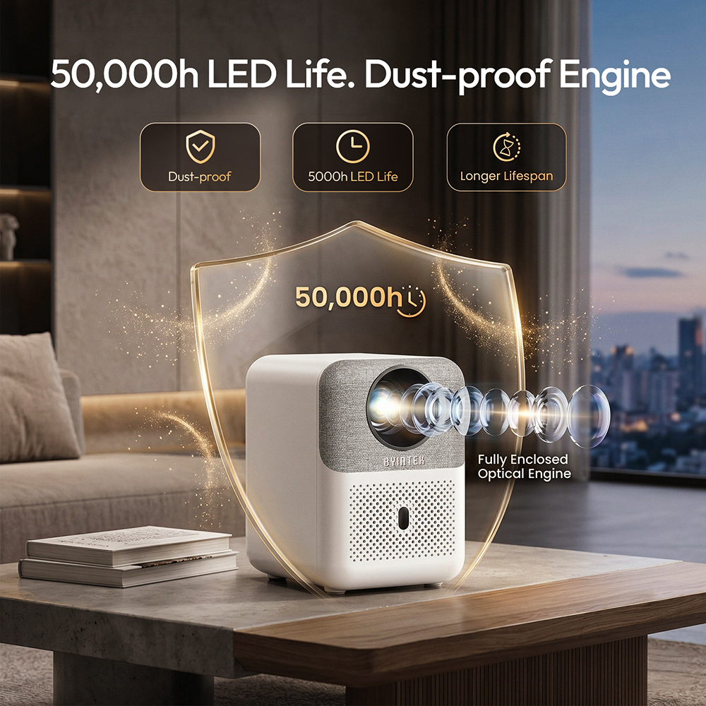BYINTEK Full HD Mini Projector - Home Cinema Bluetooth ulasan dan harga
