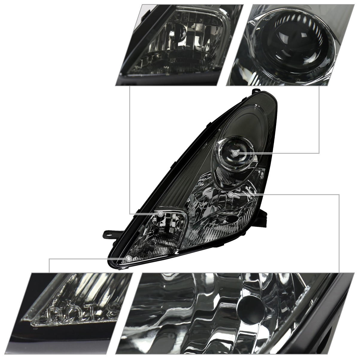 Smoke Projector Headlights Fit - Projector Lamp Replacement ulasan dan harga