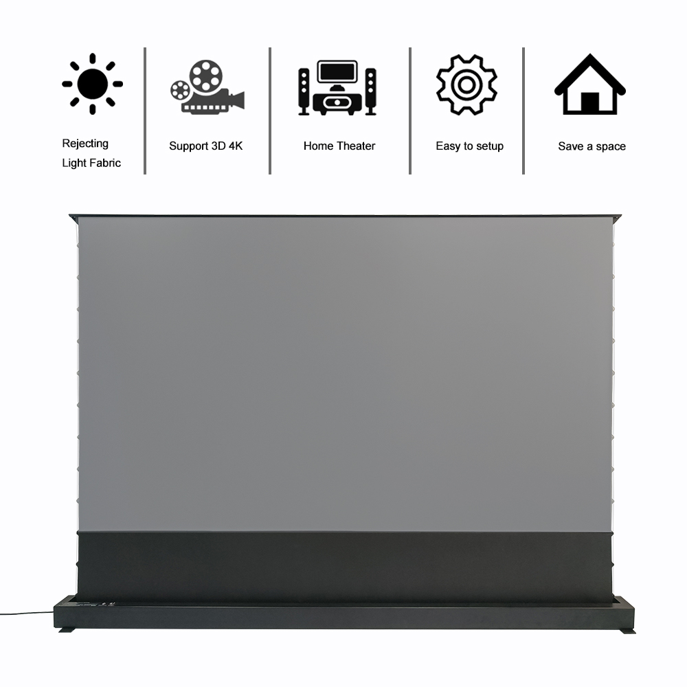 Electric 92-Inch Pop-Up Projec - Home Cinema Flooring ulasan dan harga