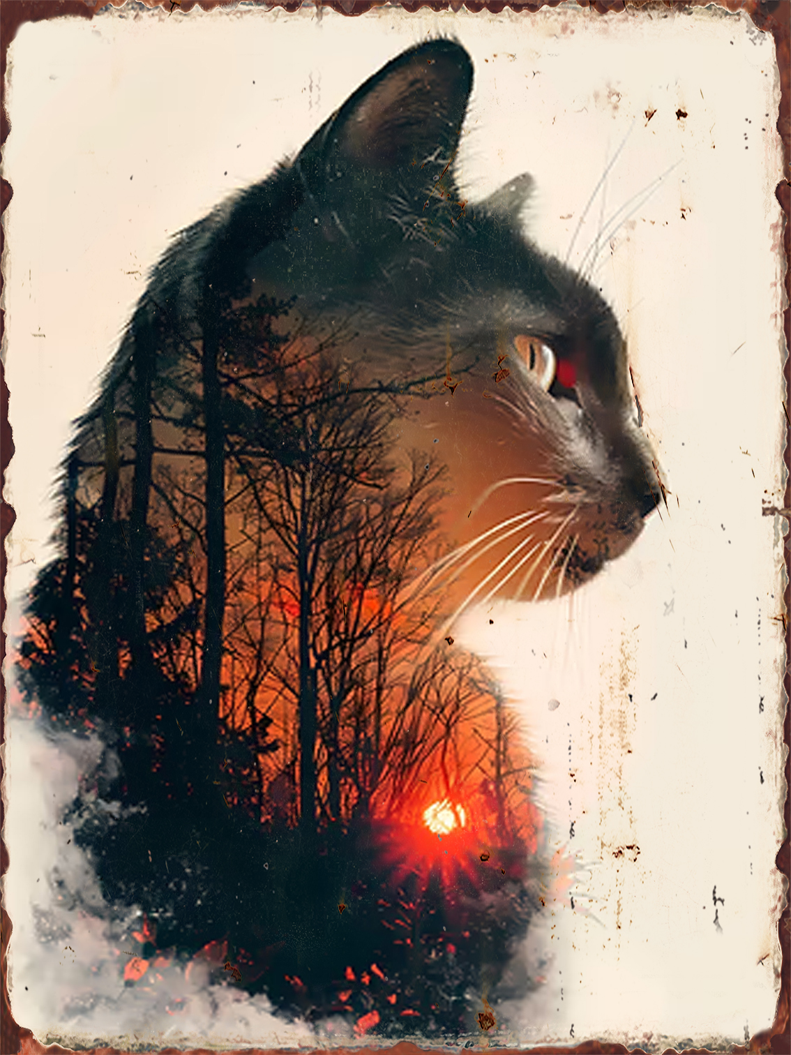 Cat Kingdom Retro Metal Poster - Home Cinema Gifts ulasan dan harga