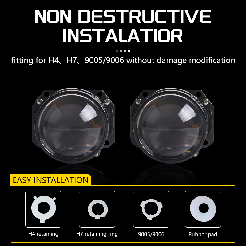 SANVI 2.5 Inch S6 Mini Auto Bi - Projector Lamp Replacement ulasan dan harga