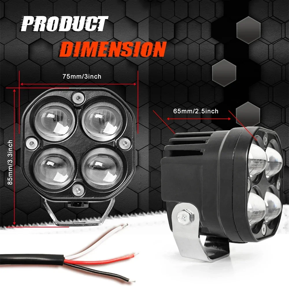 Car Moto Lens Led Spotlight 50 - Projector Lamp Replacement ulasan dan harga