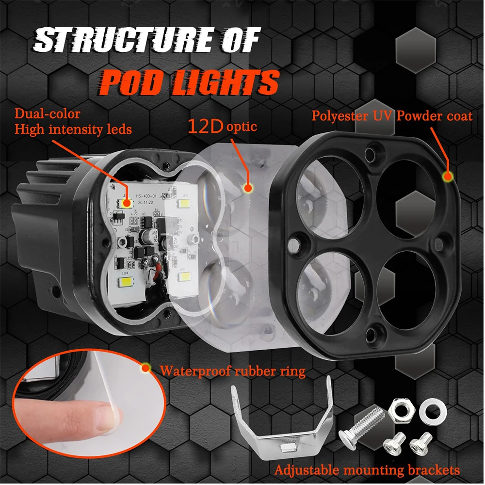 Car Moto Lens Led Spotlight 50 - Projector Lamp Replacement ulasan dan harga