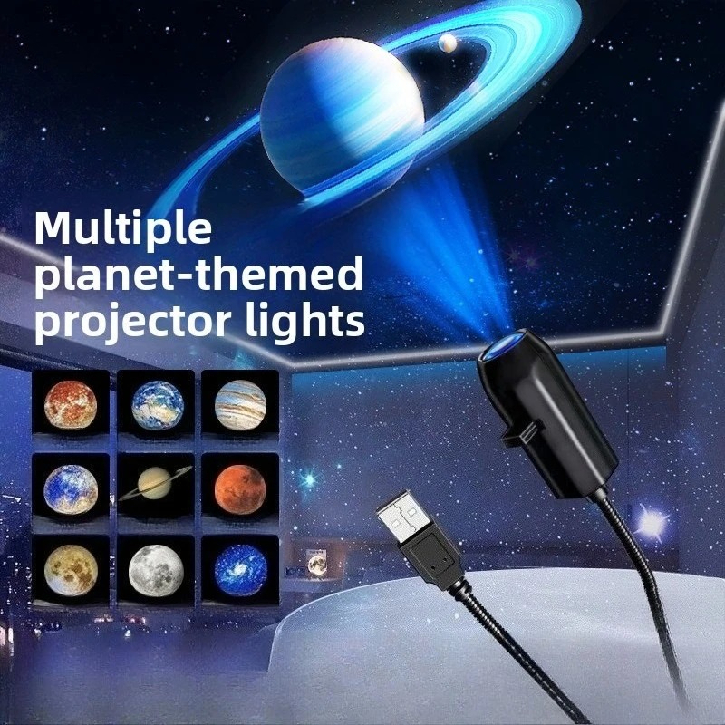1 lamp 6 planet slidesCreative - Home Cinema Led Projector ulasan dan harga