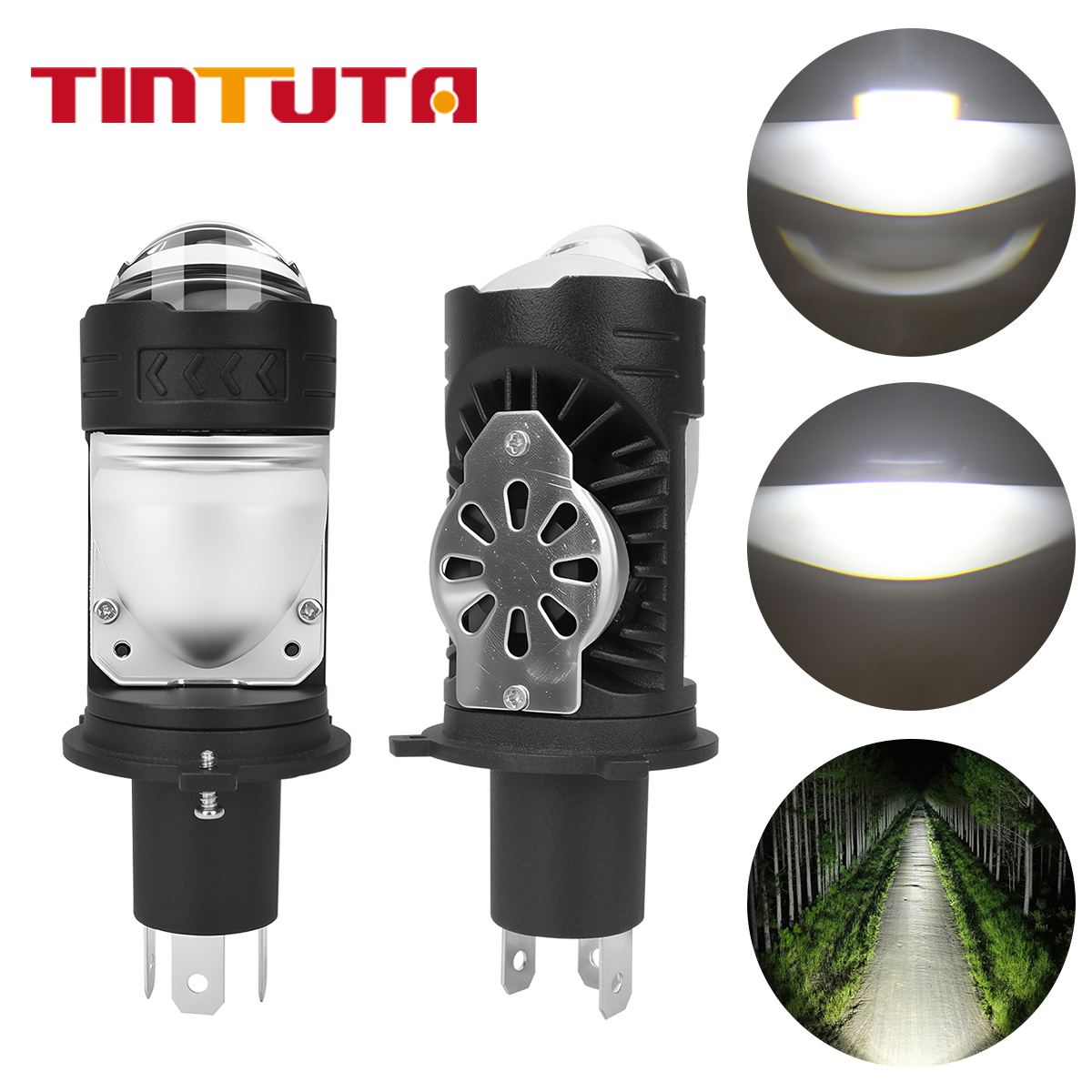 1/2pcs H4 LED Motorcycle Headl - Projector Lamp Replacement ulasan dan harga