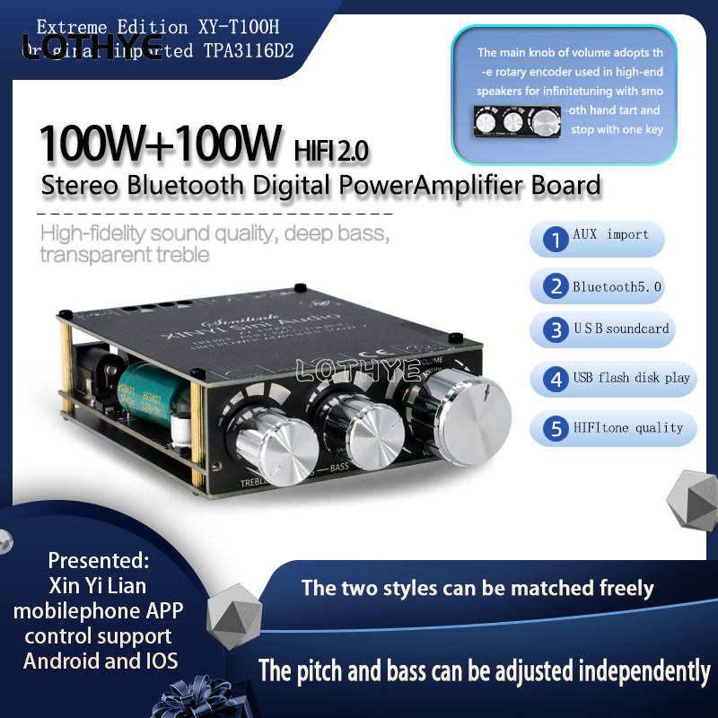 100w+100w Bluetooth 5.0 Power  - Home Cinema Bluetooth ulasan dan harga