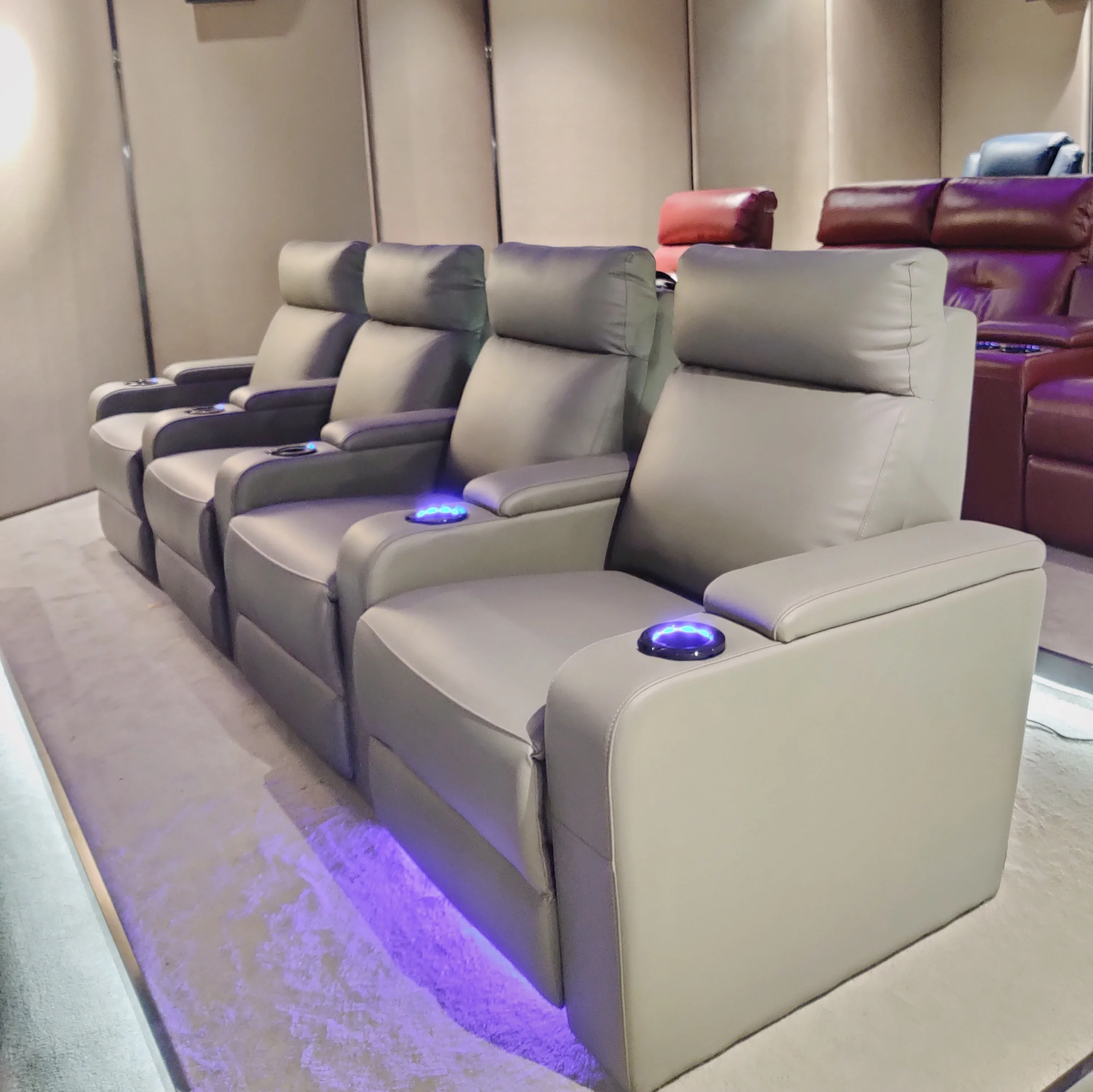 2026 Luxury Recliner Leather S - Home Cinema Usa ulasan dan harga