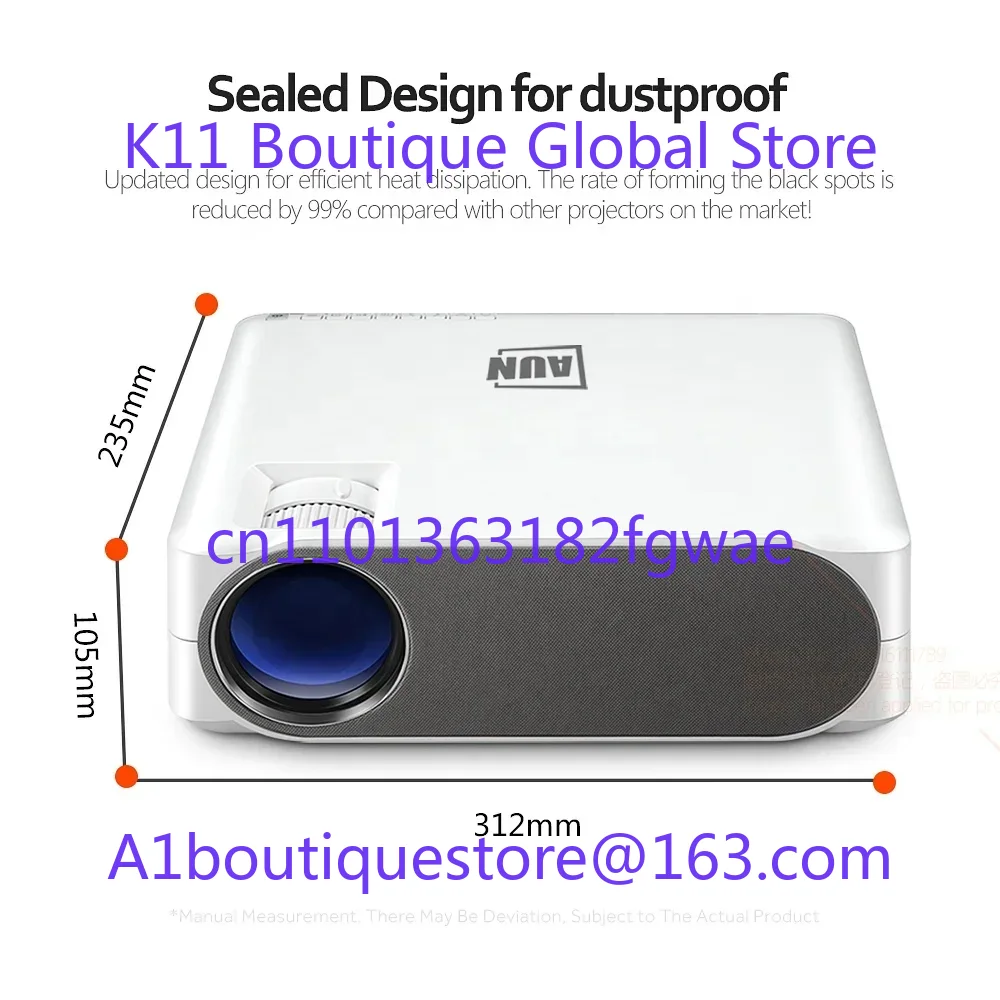 AUN Full HD Android Projector  - Home Cinema Diy ulasan dan harga