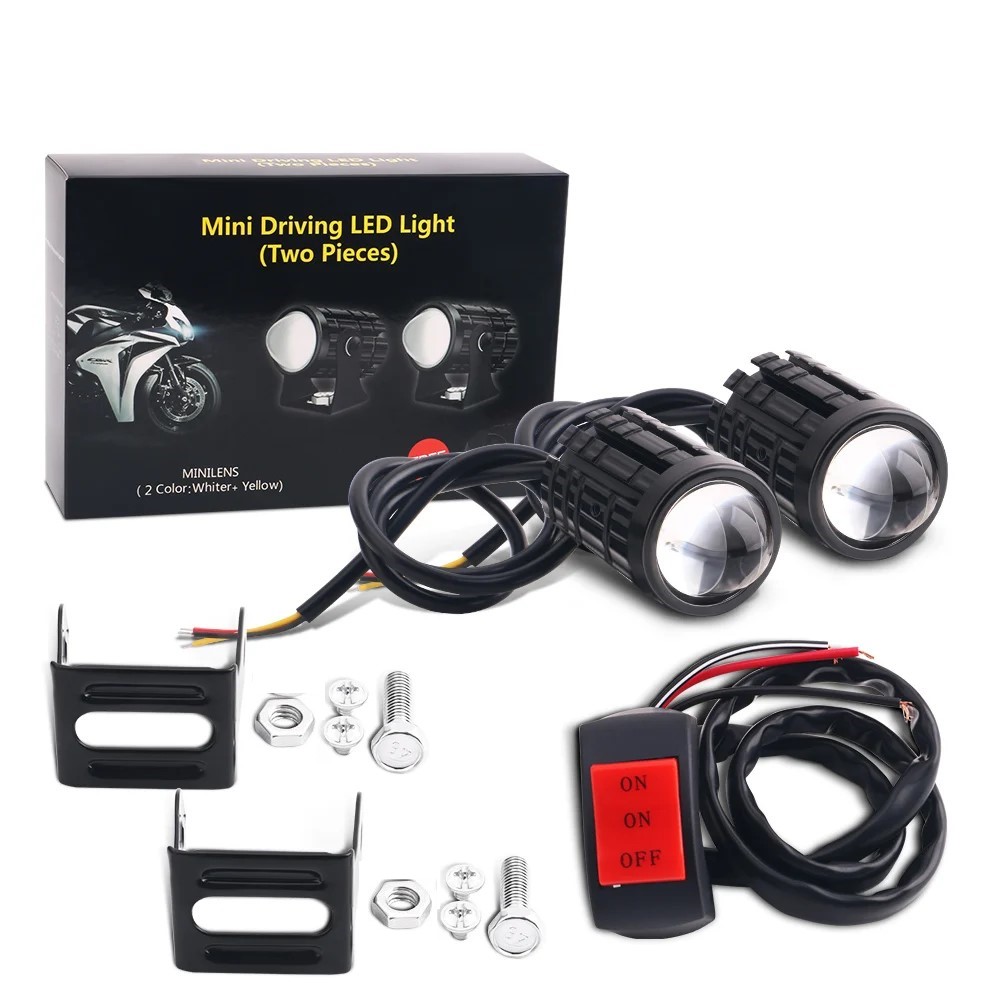 Universal Motorcycle LED Headl - Projector Lamp Replacement ulasan dan harga