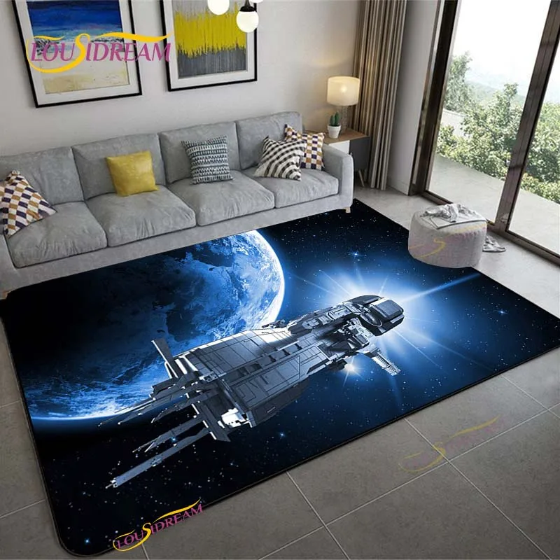 3D Space Ship Station Carpet f - Home Cinema Flooring ulasan dan harga