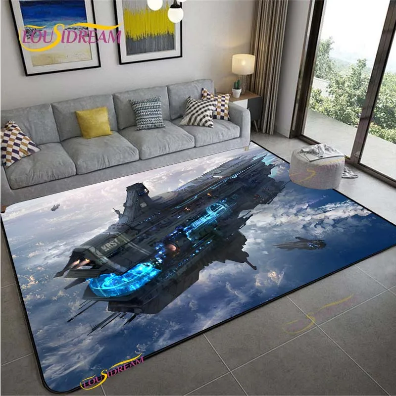 3D Space Ship Station Carpet f - Home Cinema Flooring ulasan dan harga