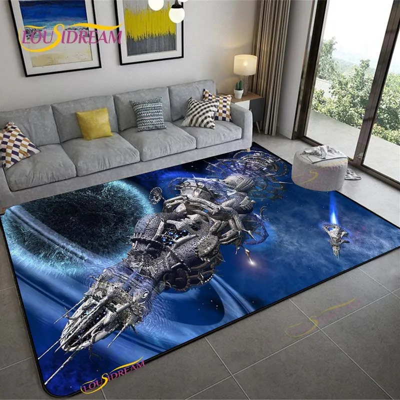3D Space Ship Station Carpet f - Home Cinema Flooring ulasan dan harga