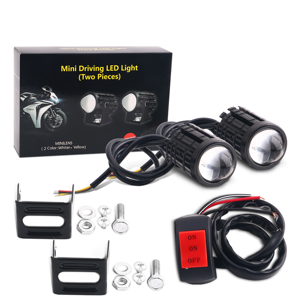 2PCS Universal Motorcycle LED  - Projector Lamp Replacement ulasan dan harga